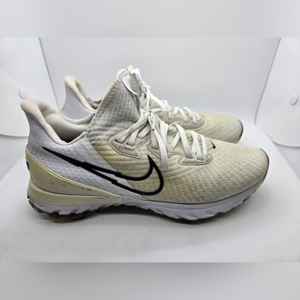 Nike Air Zoom Infinity Tour Flyknit Golf Shoes Men's 8 White Spikes CT0540-133